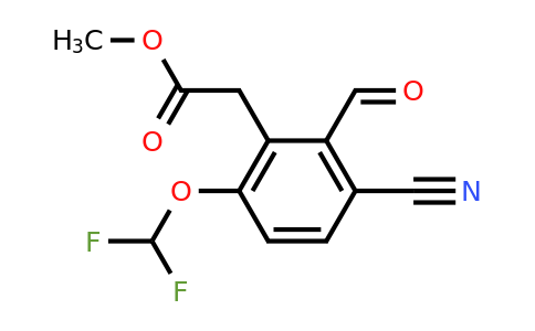 1807159-89-2 | Methyl 3-cyano-6-difluoromethoxy-2-formylphenylacetate