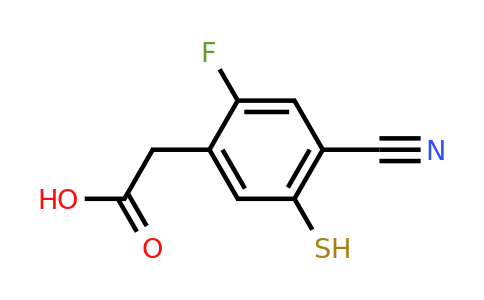 1807160-59-3 | 4-Cyano-2-fluoro-5-mercaptophenylacetic acid