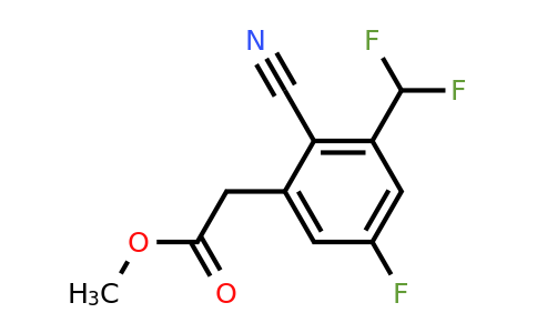 1807160-65-1 | Methyl 2-cyano-3-difluoromethyl-5-fluorophenylacetate
