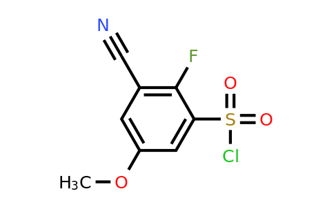 1807161-32-5 | 3-Cyano-2-fluoro-5-methoxybenzenesulfonylchloride