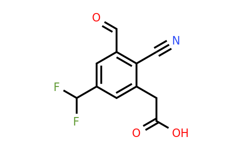 1807161-40-5 | 2-Cyano-5-difluoromethyl-3-formylphenylacetic acid