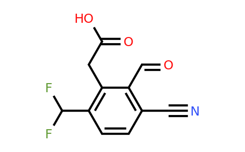 1807161-45-0 | 3-Cyano-6-difluoromethyl-2-formylphenylacetic acid