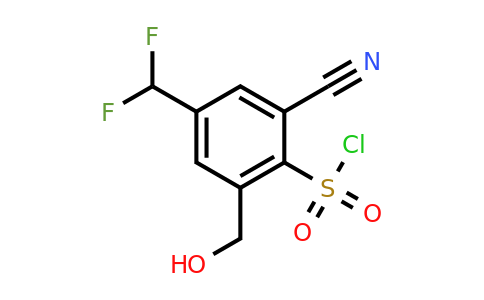 1807161-91-6 | 2-Cyano-4-difluoromethyl-6-(hydroxymethyl)benzenesulfonylchloride