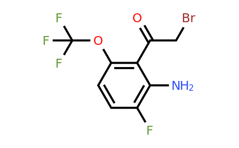 1807162-36-2 | 2'-Amino-3'-fluoro-6'-(trifluoromethoxy)phenacyl bromide