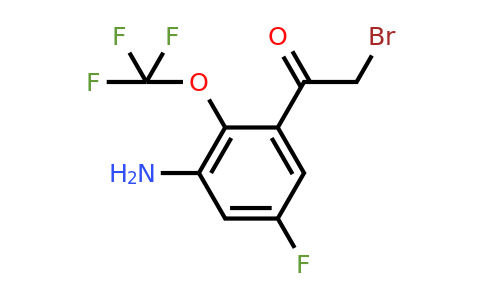 1807162-43-1 | 3'-Amino-5'-fluoro-2'-(trifluoromethoxy)phenacyl bromide