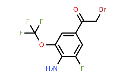 1807162-49-7 | 4'-Amino-3'-fluoro-5'-(trifluoromethoxy)phenacyl bromide