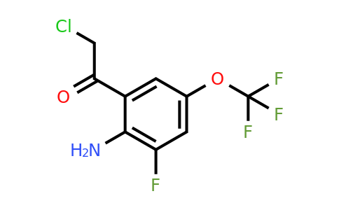 1807162-58-8 | 2'-Amino-3'-fluoro-5'-(trifluoromethoxy)phenacyl chloride