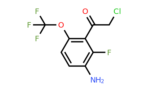 1807162-72-6 | 3'-Amino-2'-fluoro-6'-(trifluoromethoxy)phenacyl chloride