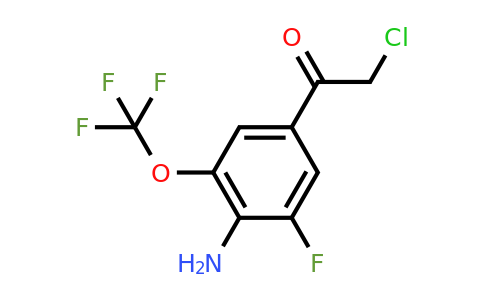 1807162-82-8 | 4'-Amino-3'-fluoro-5'-(trifluoromethoxy)phenacyl chloride