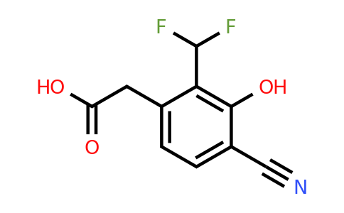 1807162-87-3 | 4-Cyano-2-difluoromethyl-3-hydroxyphenylacetic acid