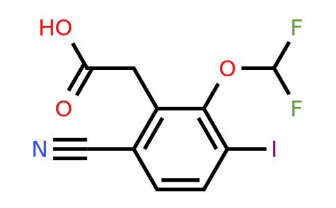 1807162-93-1 | 6-Cyano-2-difluoromethoxy-3-iodophenylacetic acid