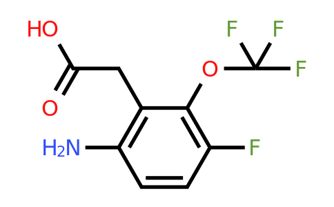 1807163-12-7 | 6-Amino-3-fluoro-2-(trifluoromethoxy)phenylacetic acid