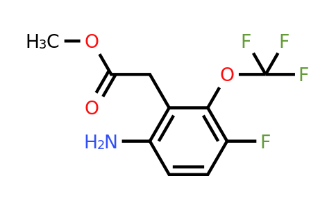 1807163-70-7 | Methyl 6-amino-3-fluoro-2-(trifluoromethoxy)phenylacetate
