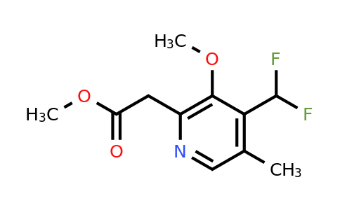1807164-41-5 | Methyl 4-(difluoromethyl)-3-methoxy-5-methylpyridine-2-acetate