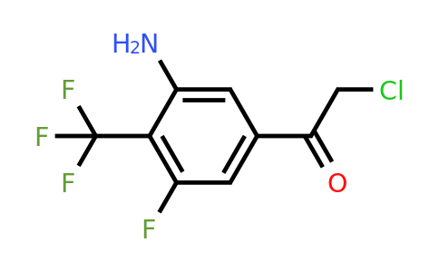 1807166-07-9 | 3'-Amino-5'-fluoro-4'-(trifluoromethyl)phenacyl chloride