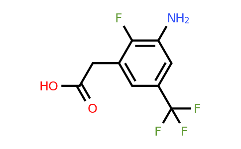 1807166-40-0 | 3-Amino-2-fluoro-5-(trifluoromethyl)phenylacetic acid