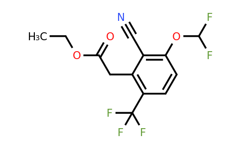 1807166-46-6 | Ethyl 2-cyano-3-difluoromethoxy-6-(trifluoromethyl)phenylacetate