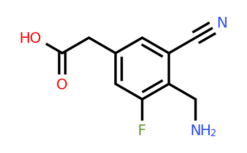 1807166-89-7 | 4-Aminomethyl-3-cyano-5-fluorophenylacetic acid