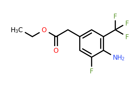 1807166-97-7 | Ethyl 4-amino-3-fluoro-5-(trifluoromethyl)phenylacetate