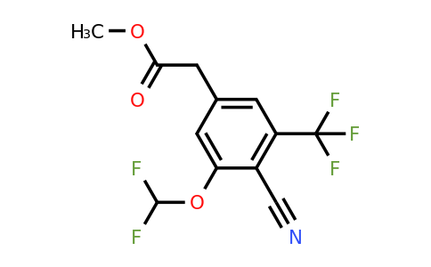 1807167-03-8 | Methyl 4-cyano-3-difluoromethoxy-5-(trifluoromethyl)phenylacetate