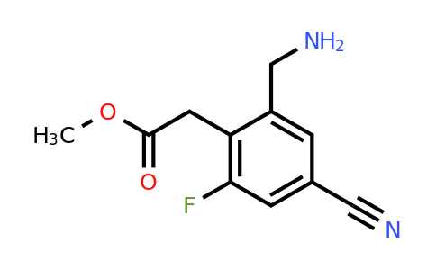 1807167-15-2 | Methyl 2-aminomethyl-4-cyano-6-fluorophenylacetate