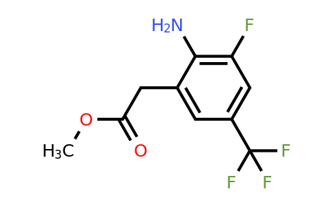 1807167-19-6 | Methyl 2-amino-3-fluoro-5-(trifluoromethyl)phenylacetate