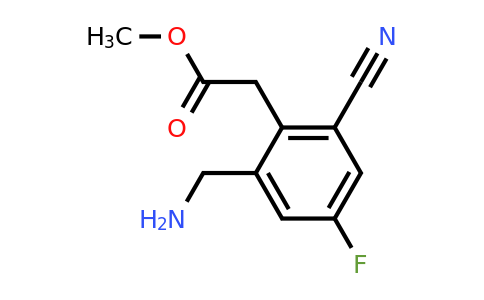 1807167-21-0 | Methyl 2-aminomethyl-6-cyano-4-fluorophenylacetate