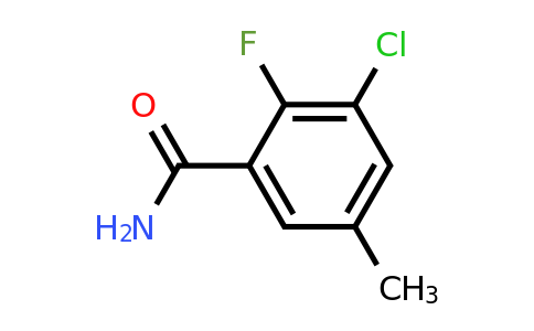 1807167-30-1 | 3-Chloro-2-fluoro-5-methylbenzamide