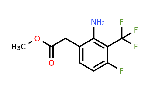 1807167-34-5 | Methyl 2-amino-4-fluoro-3-(trifluoromethyl)phenylacetate