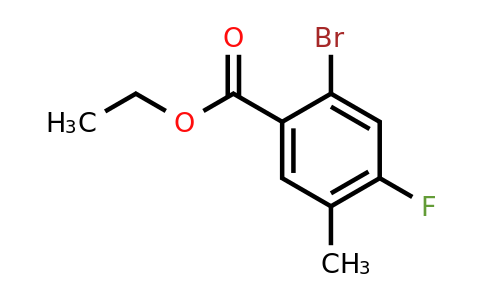 1807168-41-7 | Ethyl 2-bromo-4-fluoro-5-methylbenzoate