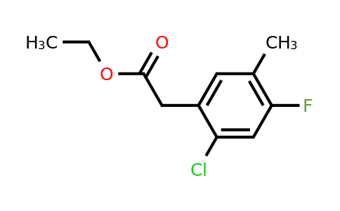 1807168-72-4 | Ethyl 2-chloro-4-fluoro-5-methylphenylacetate