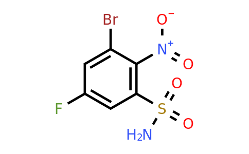 1807168-83-7 | 3-Bromo-5-fluoro-2-nitrobenzenesulfonamide