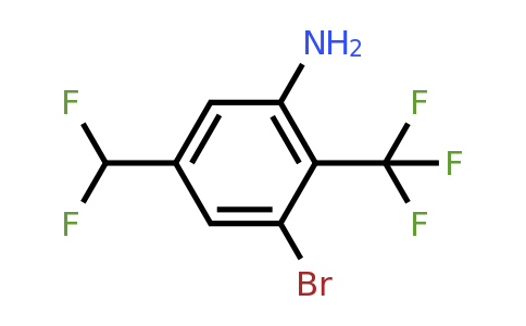 1807168-86-0 | 3-Bromo-5-difluoromethyl-2-(trifluoromethyl)aniline