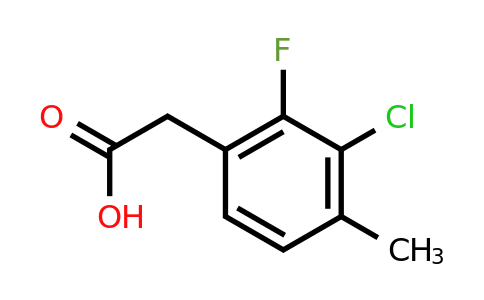 1807168-90-6 | 3-Chloro-2-fluoro-4-methylphenylacetic acid