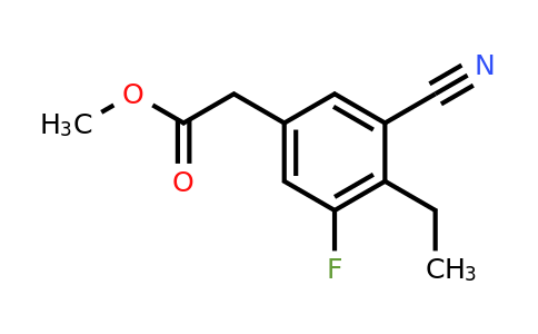1807169-44-3 | Methyl 3-cyano-5-fluoro-4-ethylphenylacetate