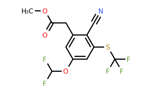1807169-80-7 | Methyl 2-cyano-5-difluoromethoxy-3-(trifluoromethylthio)phenylacetate