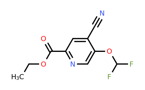 1807169-85-2 | Ethyl 4-cyano-5-(difluoromethoxy)picolinate
