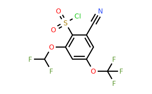 1807170-27-9 | 2-Cyano-6-difluoromethoxy-4-(trifluoromethoxy)benzenesulfonylchloride