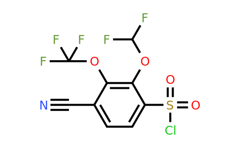 1807170-35-9 | 4-Cyano-2-difluoromethoxy-3-(trifluoromethoxy)benzenesulfonylchloride