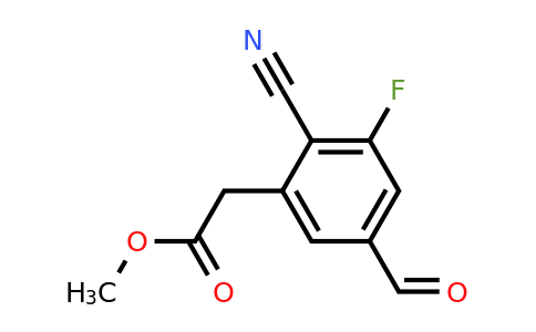 1807170-64-4 | Methyl 2-cyano-3-fluoro-5-formylphenylacetate