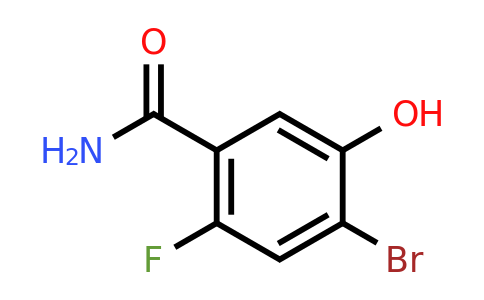 1807171-41-0 | 4-Bromo-2-fluoro-5-hydroxybenzamide