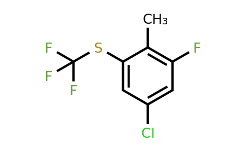 1807171-62-5 | 4-Chloro-2-fluoro-6-(trifluoromethylthio)toluene
