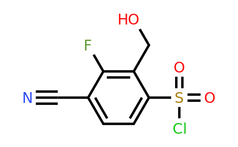 1807171-67-0 | 4-Cyano-3-fluoro-2-(hydroxymethyl)benzenesulfonyl chloride