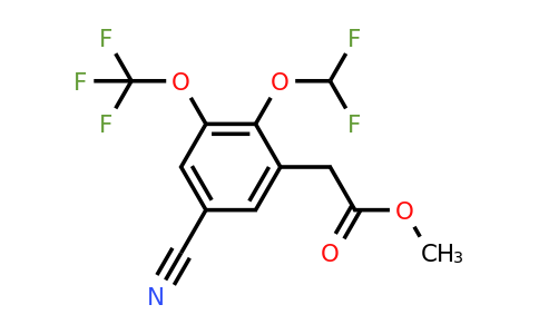 1807171-70-5 | Methyl 5-cyano-2-difluoromethoxy-3-(trifluoromethoxy)phenylacetate