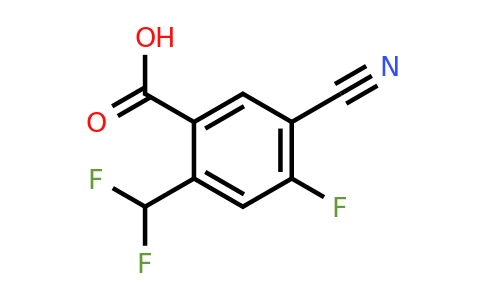 1807171-87-4 | 5-Cyano-2-difluoromethyl-4-fluorobenzoic acid