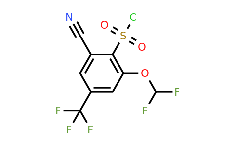 1807171-91-0 | 2-Cyano-6-difluoromethoxy-4-(trifluoromethyl)benzenesulfonyl chloride