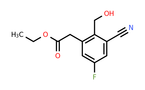 1807172-12-8 | Ethyl 3-cyano-5-fluoro-2-(hydroxymethyl)phenylacetate