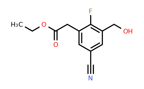 1807172-20-8 | Ethyl 5-cyano-2-fluoro-3-(hydroxymethyl)phenylacetate