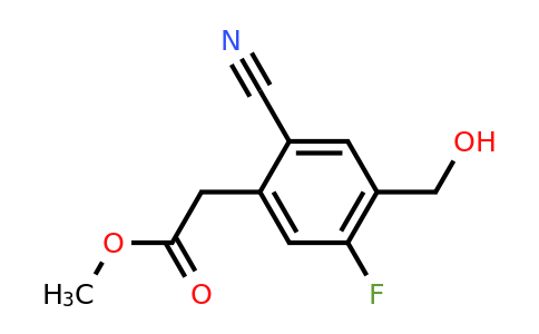 1807172-27-5 | Methyl 2-cyano-5-fluoro-4-(hydroxymethyl)phenylacetate