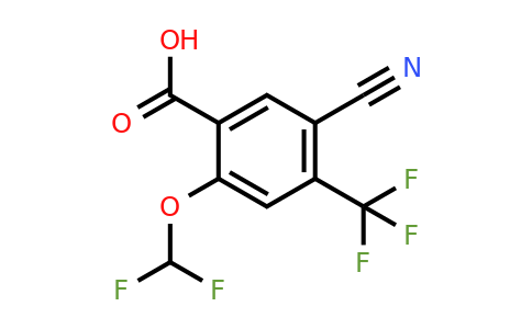 1807172-58-2 | 5-Cyano-2-difluoromethoxy-4-(trifluoromethyl)benzoic acid